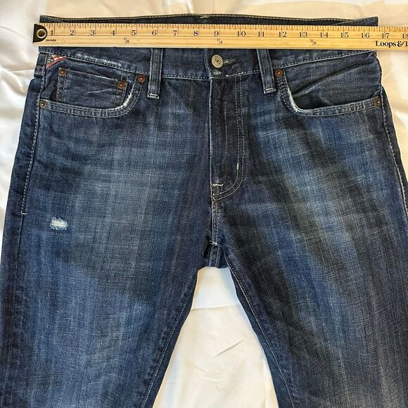 Ralph Lauren Denim & Supply Jeans Mens Actual Sz 32x29 Distressed Denim Straight - Picture 11 of 14
